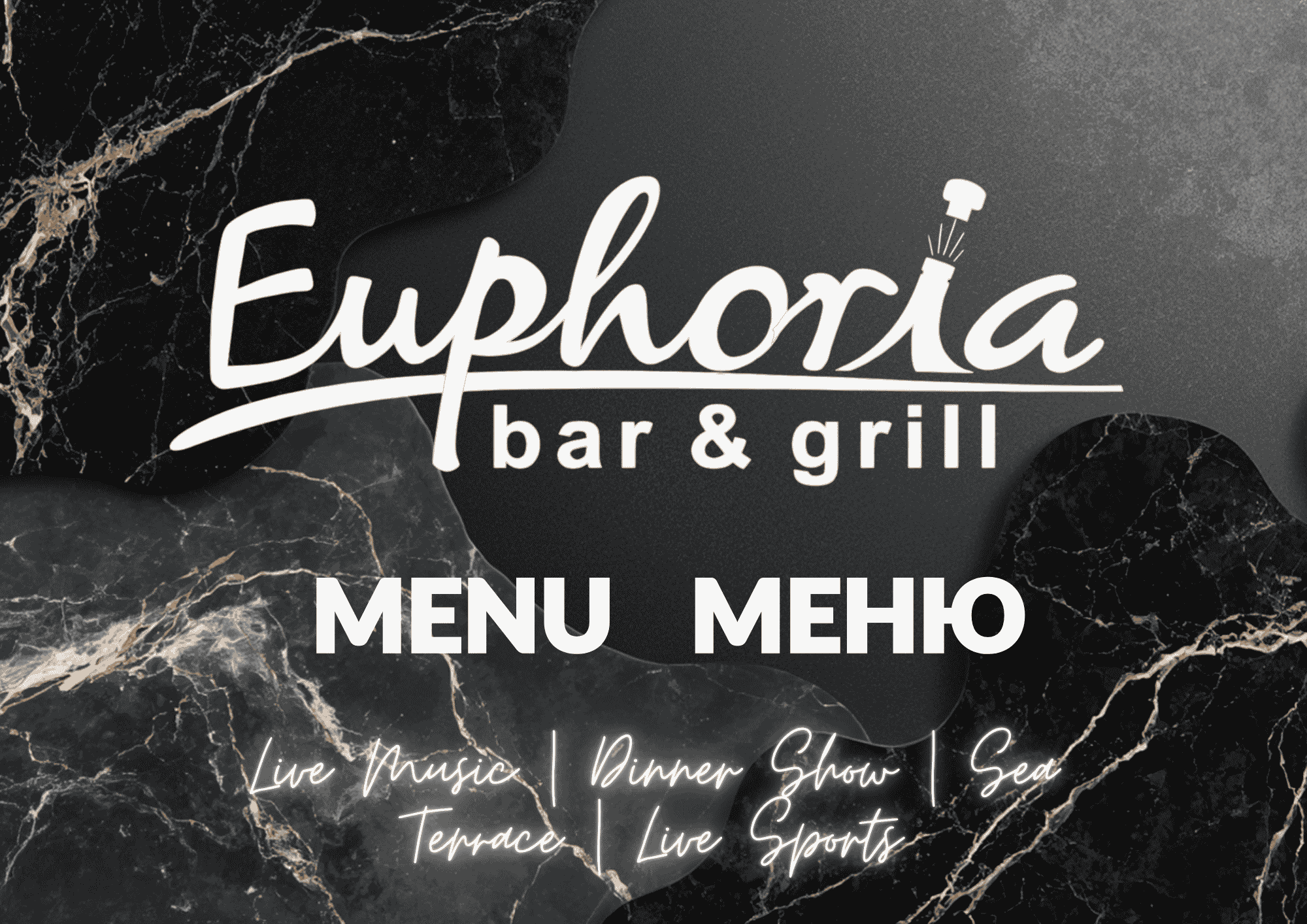 Euphoria Bar and Grill Menu logo and information