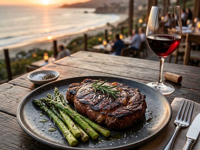 First-class steaks in the best steakhouse in Sunny Beach.